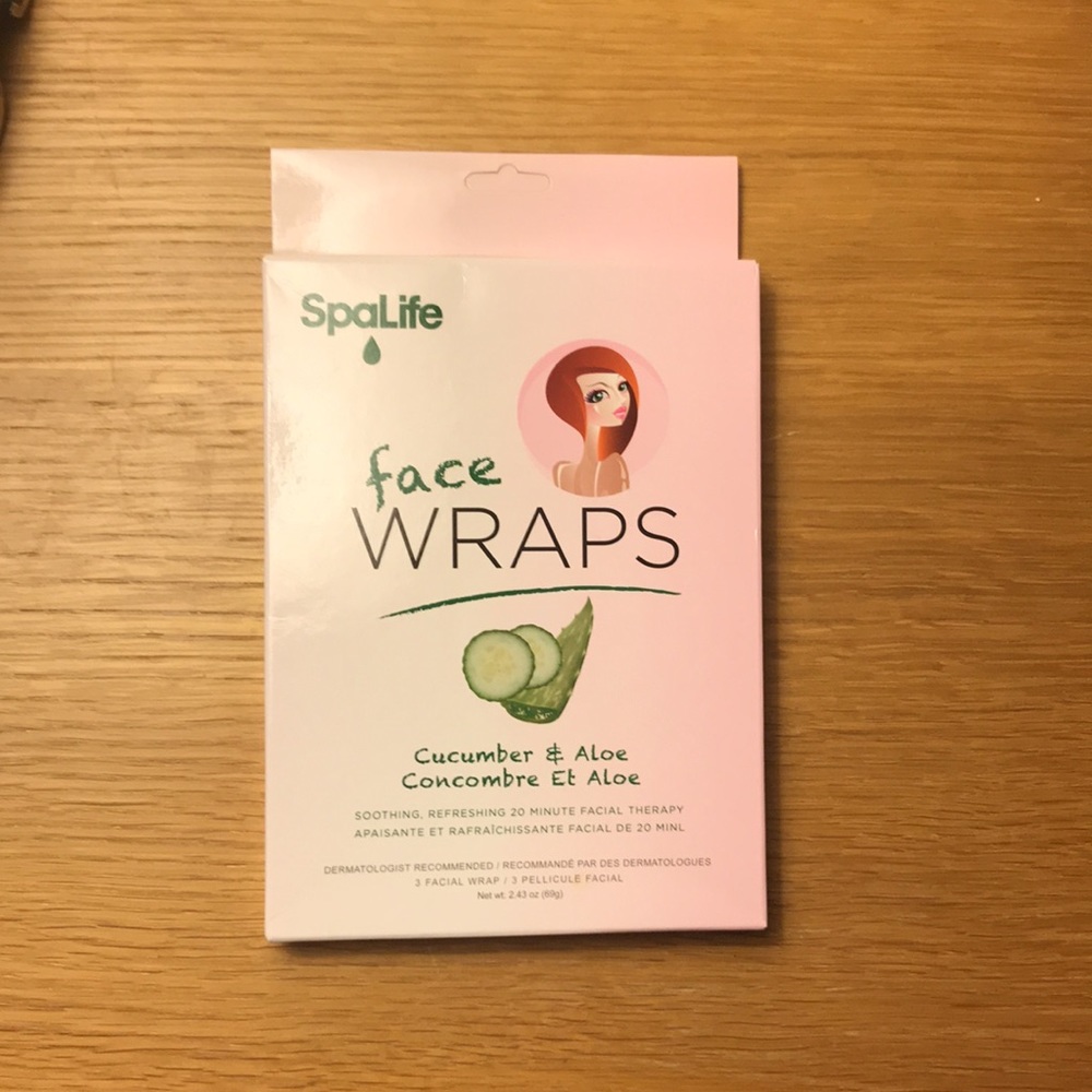 SpaLife face Wraps Cucumber & Aloe